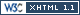 xhtml 1.1 valid